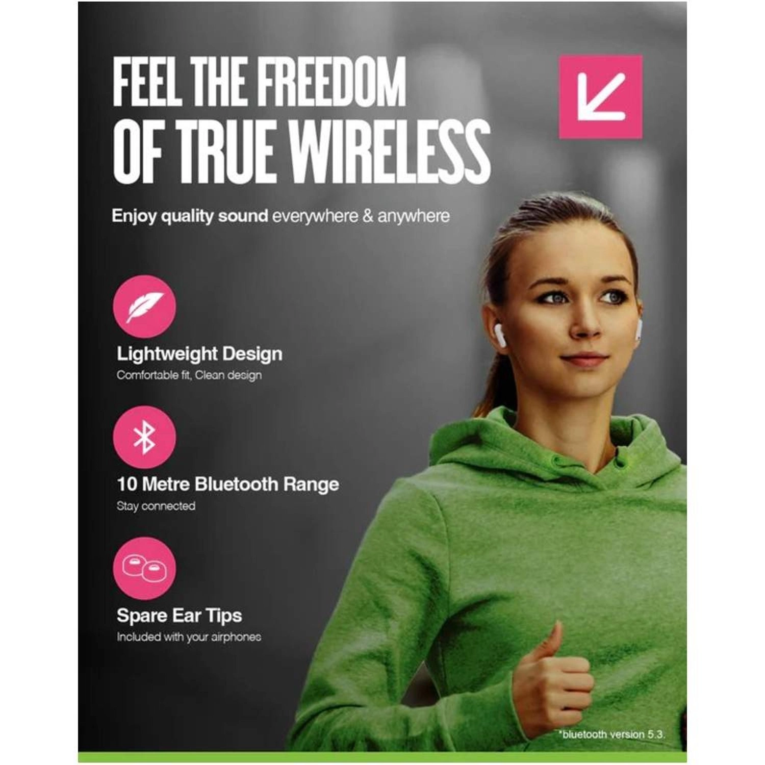 Airphones Go Wireless Earbud