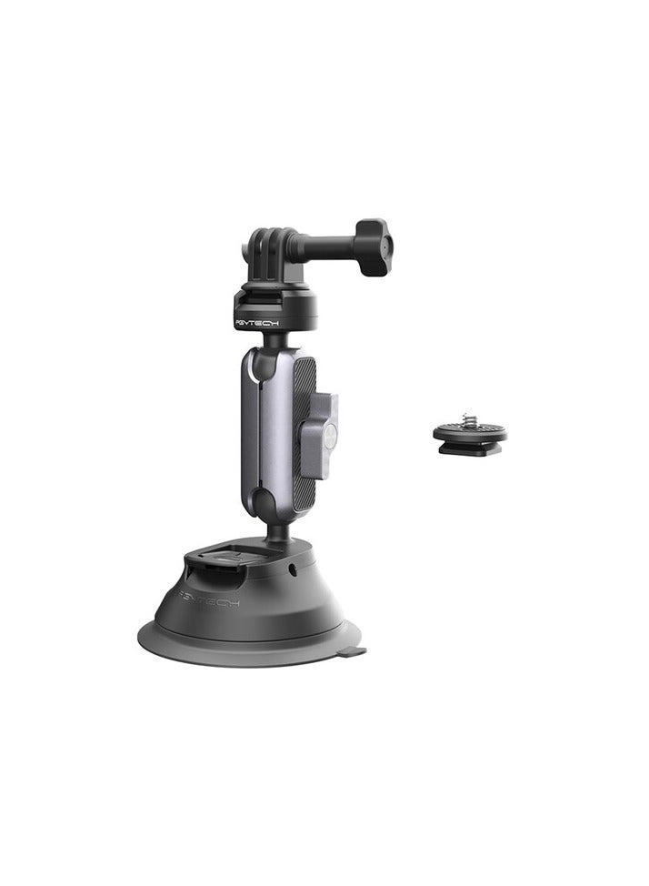 3 Arm Suction Mount - CapLock Ball Head 3-Prong & 1/4"-20 Adapters