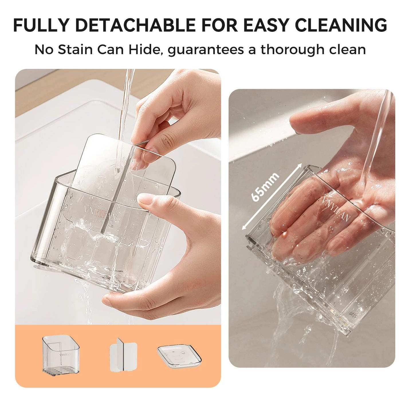 Toothbrush Holders - Wall Mounted 3 Slots