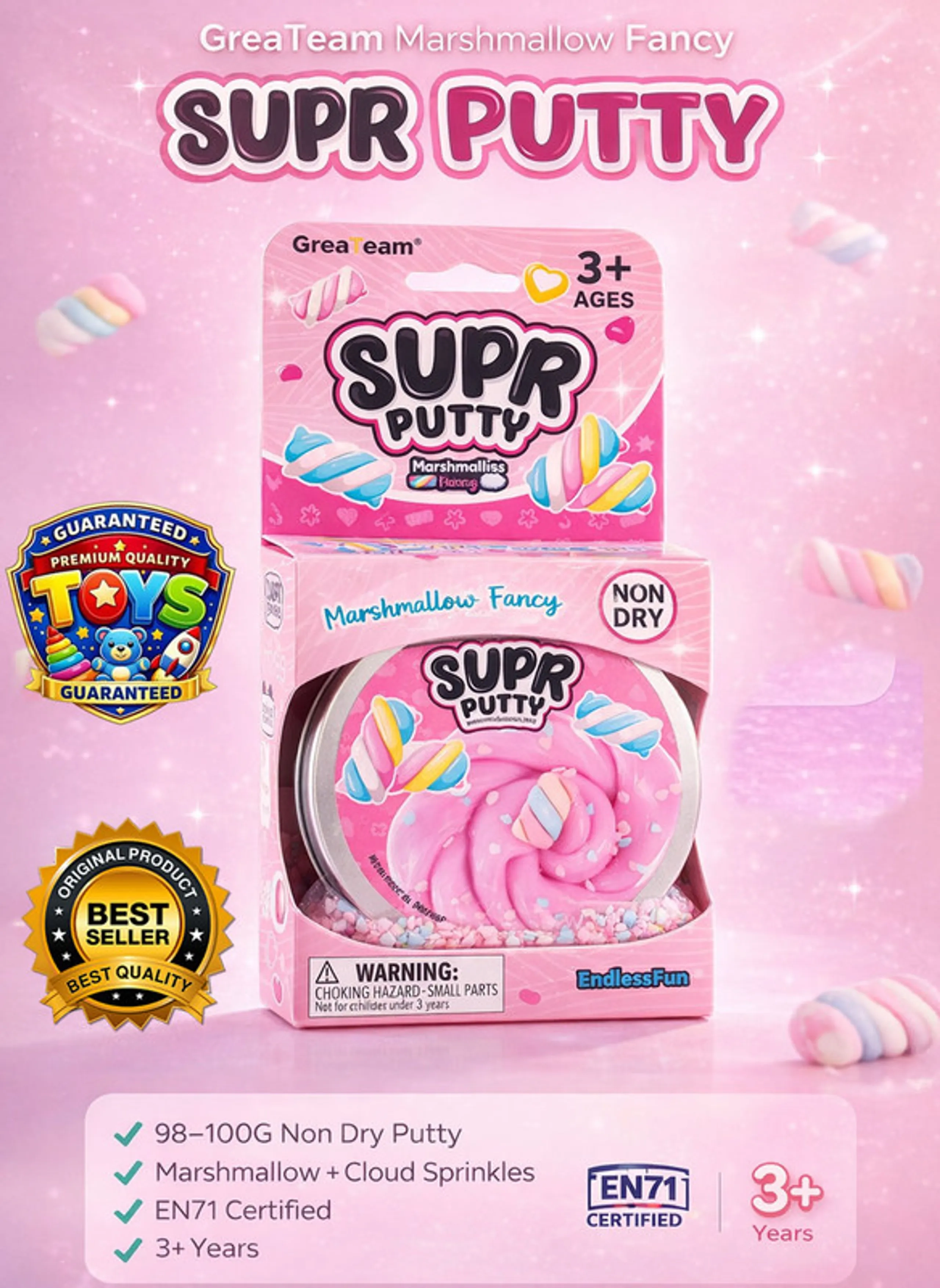 Super Putty Marshmallow Fancy - 3+ years