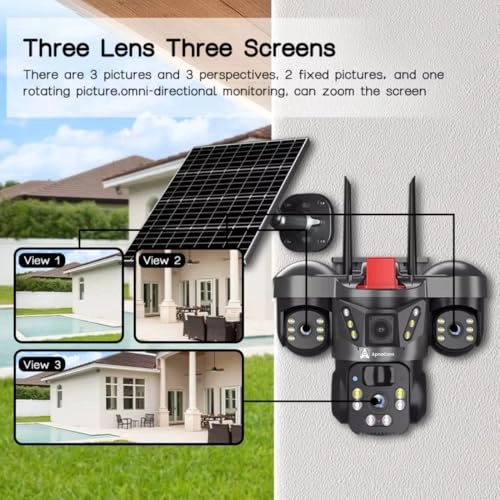5MP 4G SIM Solar Powered Security Camera