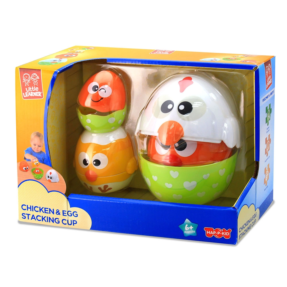 Happy Kids Little Learner Chicken And Egg Stackers - Suitable for 6 months & above