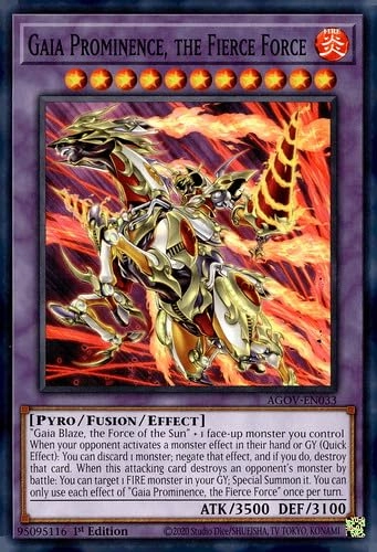 Yu-Gi-Oh! Gaia Prominence, The Fierce Force - AGOV-EN033 - 1st Edition