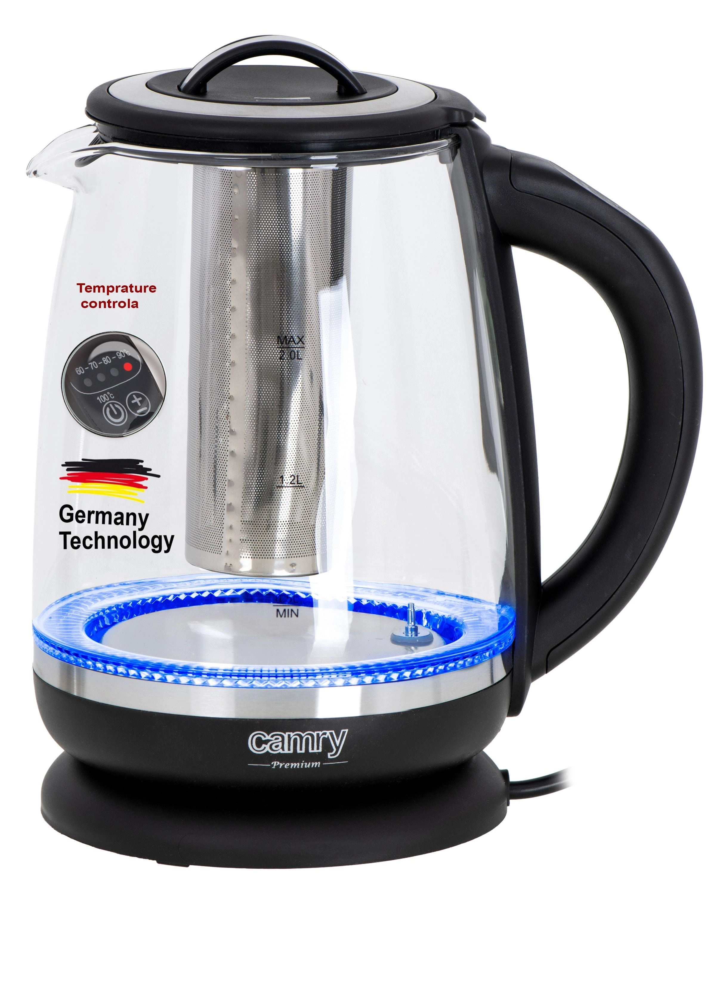 Camry Premium Temperature Control Electric Kettle