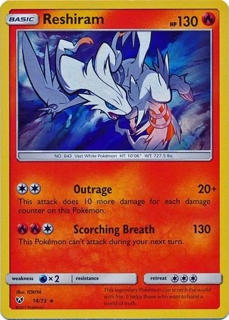 Pokémon Reshiram 14/73 - Sun & Moon: Shining Legends