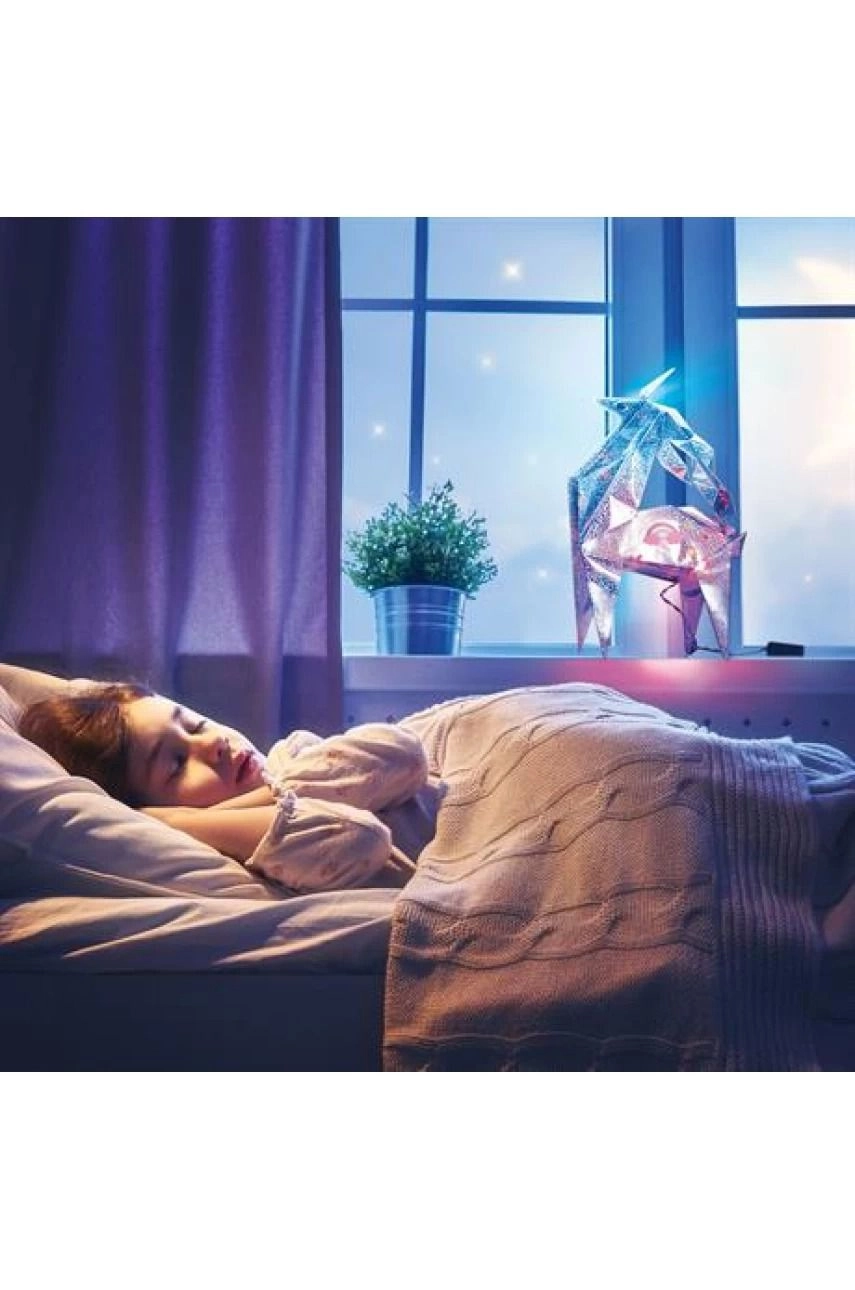 Holographic Light-Up Origami Unicorn Craft Kit 5+ years