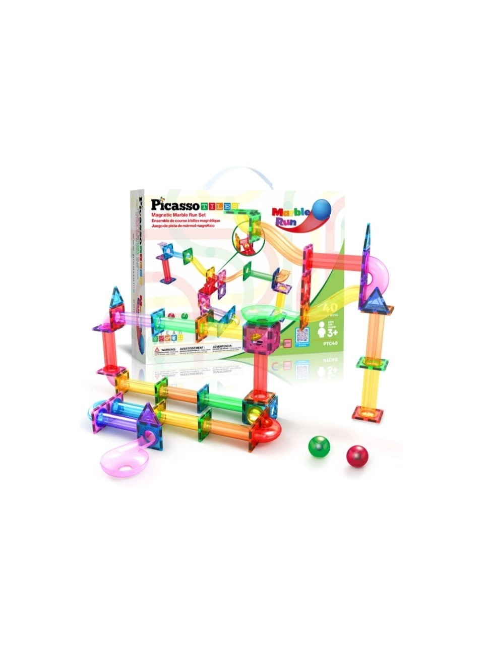 PicassoTiles Magnetic Marble Run (PTG40)