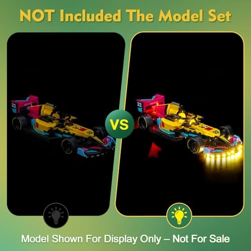 Light kit - Compatible with LEGO 77258 F1 ACADEMY LEGO Race Car
