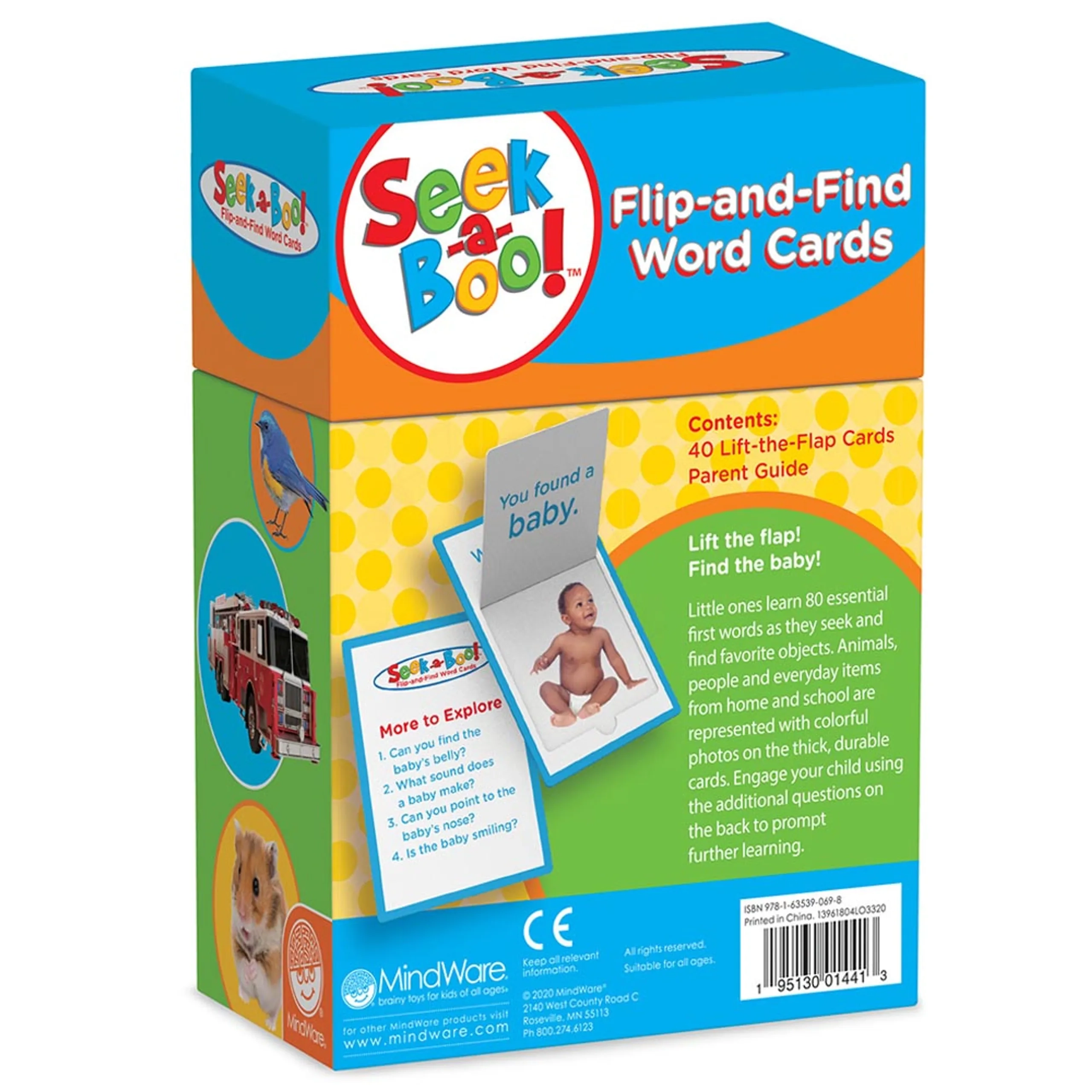 Seek A Boo!: Flip-And-Find Word Cards - 3 +