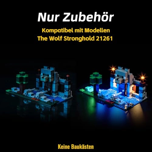 LED Light Set - Compatible with Lego 21261 The Wolf Stronghold