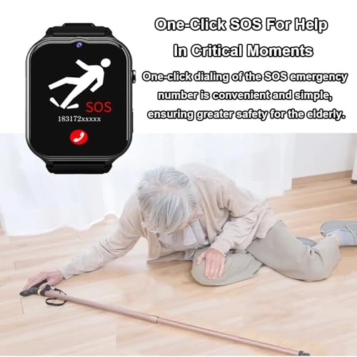 Fall Detection Smart Watch 40.5mm ABS + Silicone