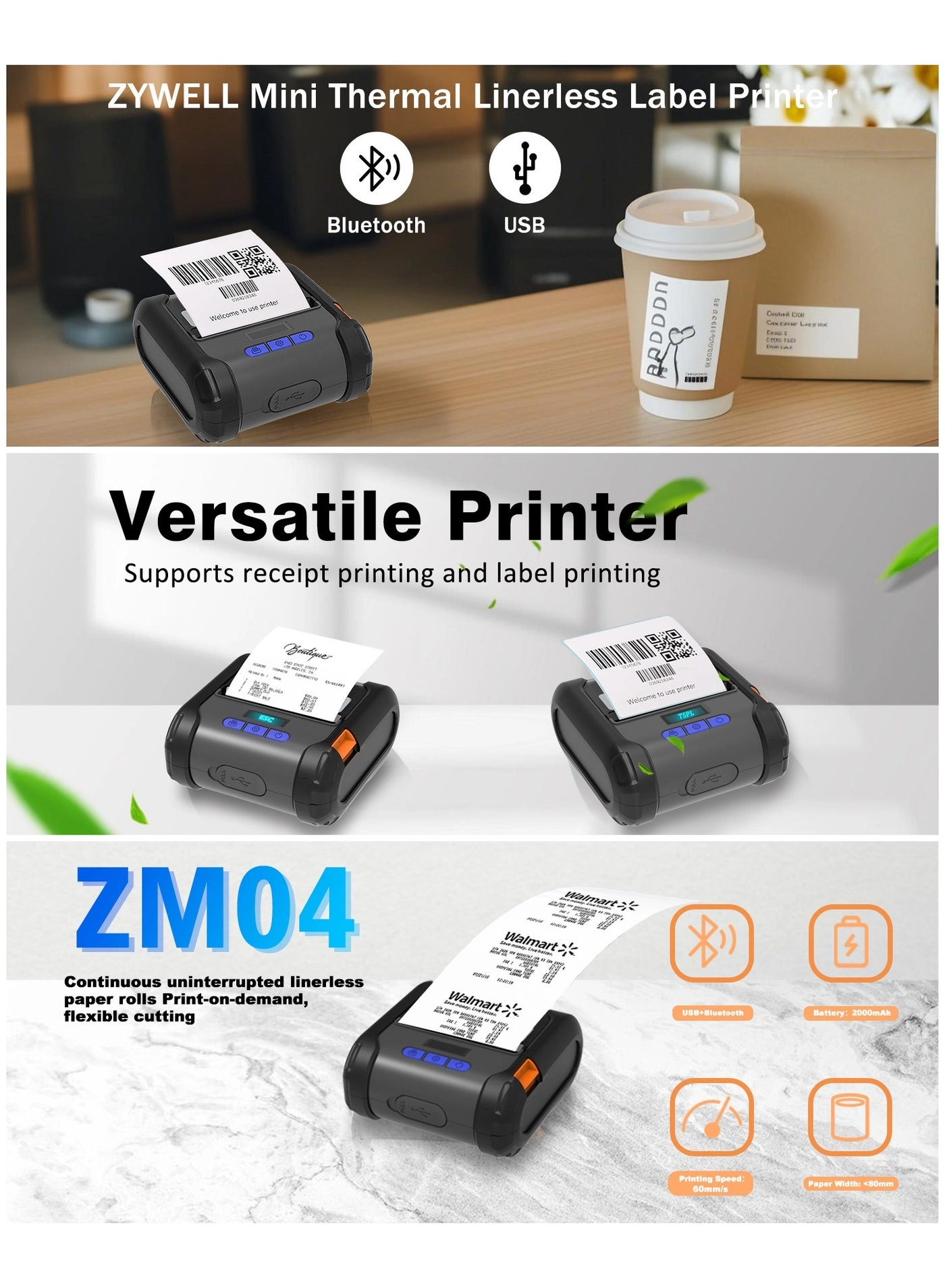 ZM04WD - Thermal 58mm/80mm