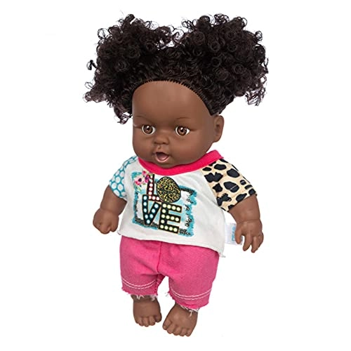 Reborn Baby Doll - 25 cm Vinyl soft black skin Ages 4+