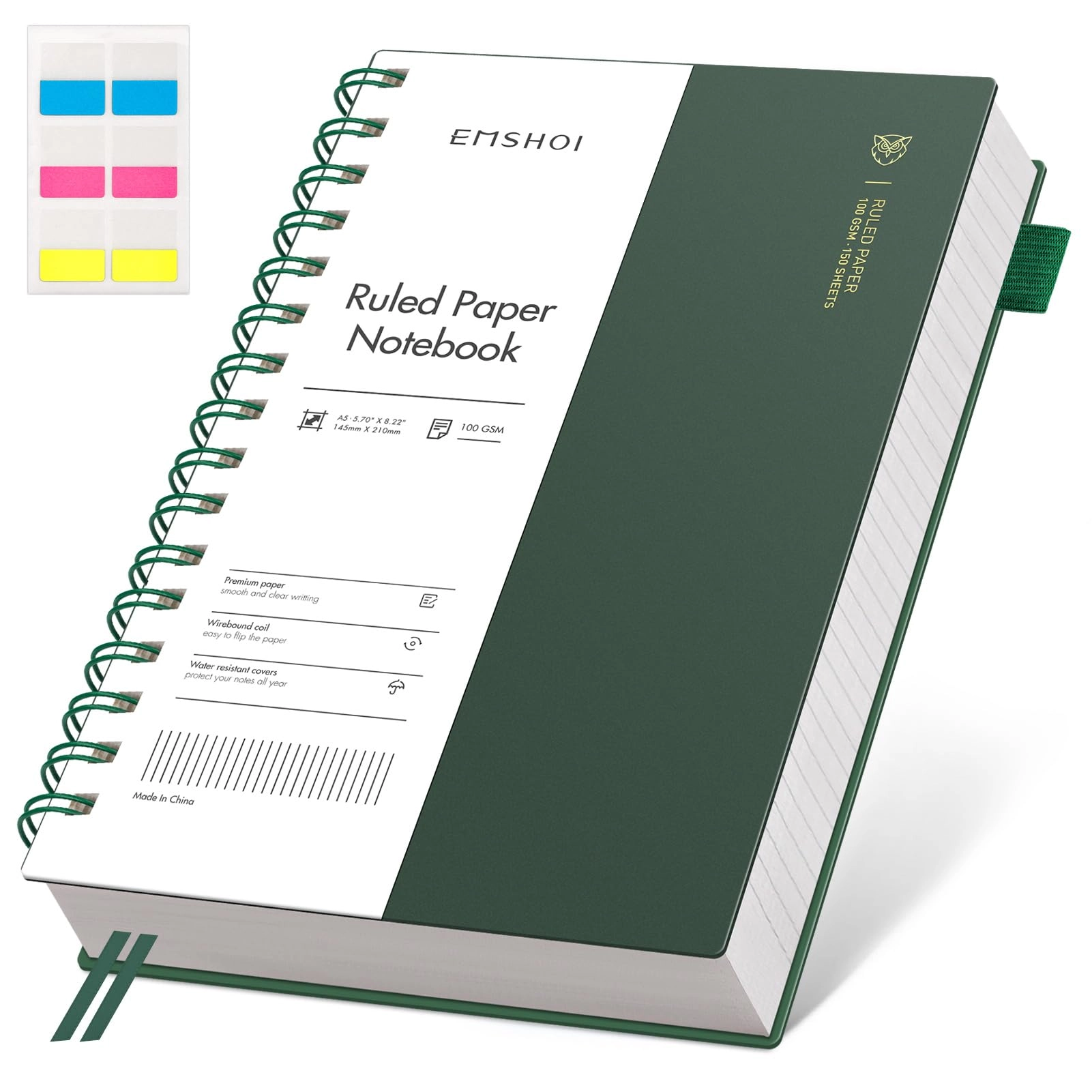 Notebook A5 Spiral - Lined 150 Sheets