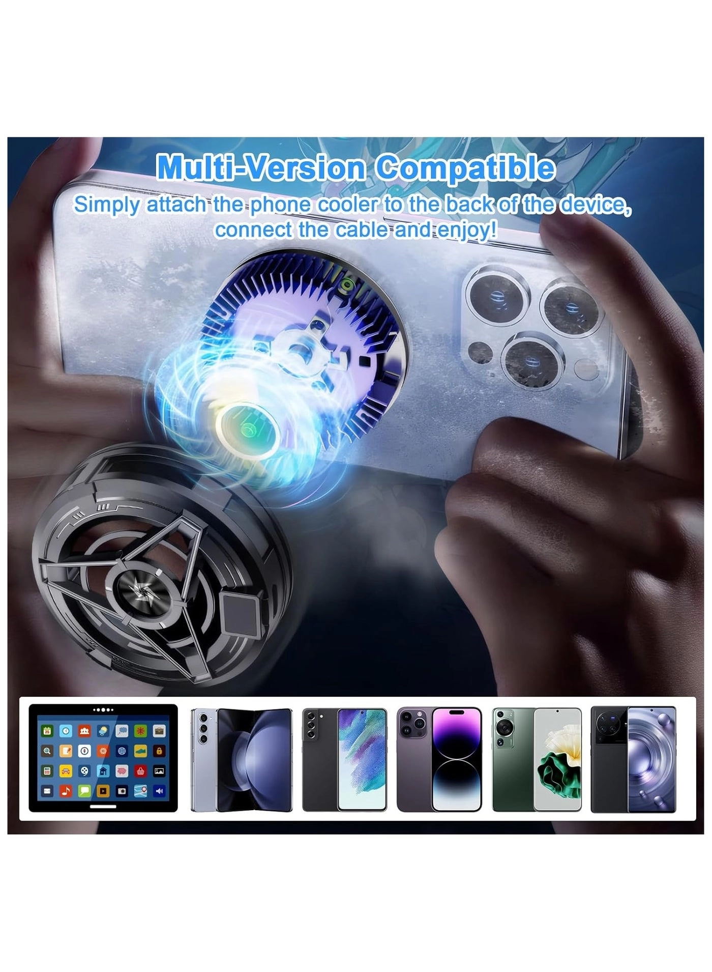 AL19 - Icing Semiconductor Mobile Phone Radiator Magnetic Back Clip