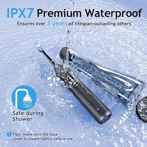 3 in 1 Electric Toothbrush with Water Flosser - 8 Brush Heads 180ML