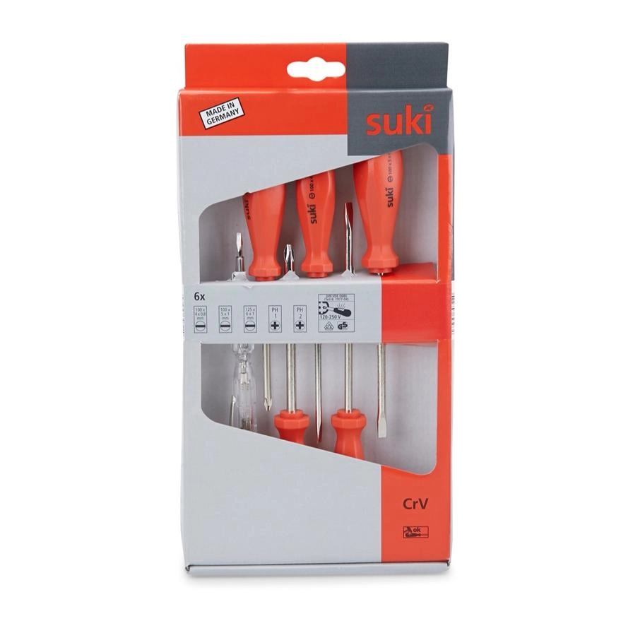 Screwdriver Slotted and Phillips Screwdriver Set (6 Pcs)