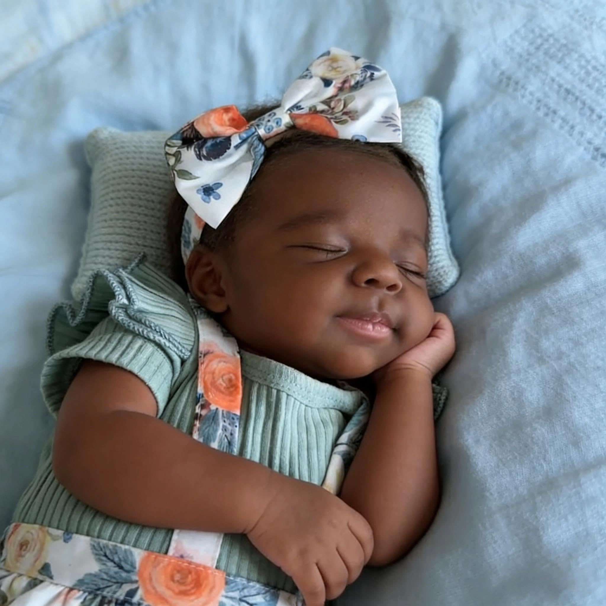 Reborn Baby Doll - 18 Inch Silicone Girl Sleeping Ages 3+