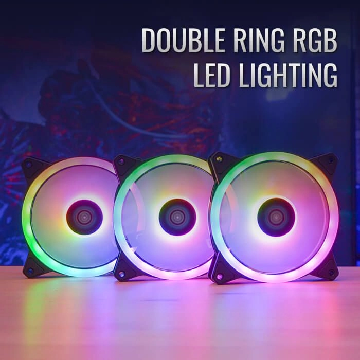 Duo 12 Pro - 3 x 120mm + H66F - RGB Control Hub + Remote Control