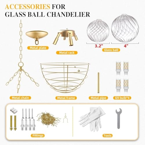Bubble Ball Chandelier - 3000K
