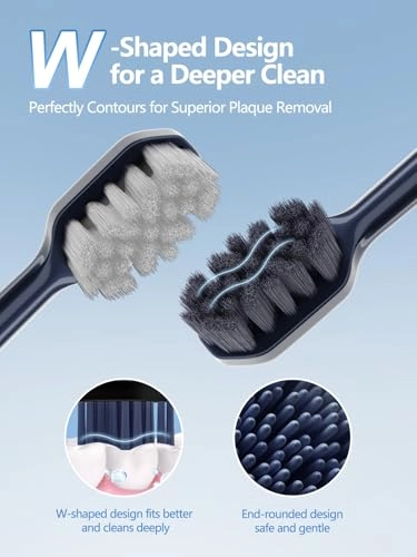 Sonic Electric Toothbrush - 3 Intensity Levels 5 Modes 40000 VPM