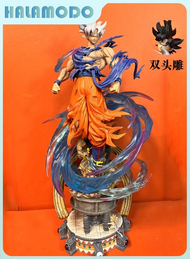 halamodo Goku - Dragon Ball Standing Yunqi Dual-Headsculpt Interchangeable Figure (51 cm) (QQ0724)