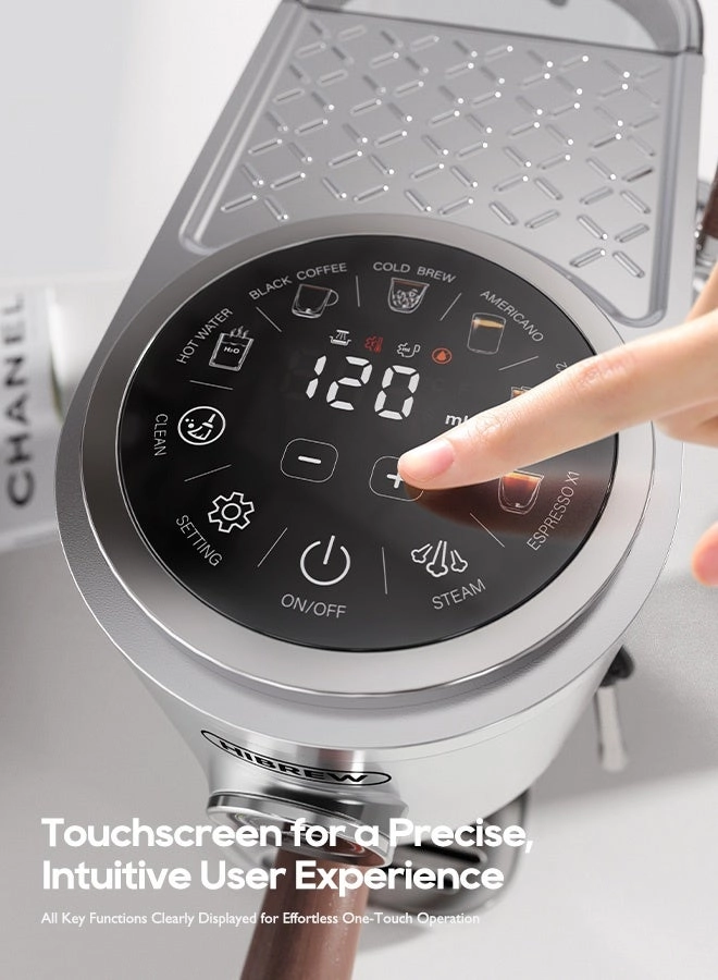 3-in-1 Semi-Automatic Espresso Machine & Milk H13A