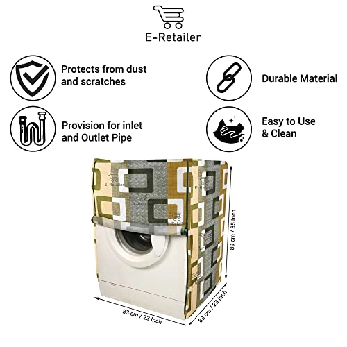 Front Load Washing Machine Cover - 8KG Polyester Green