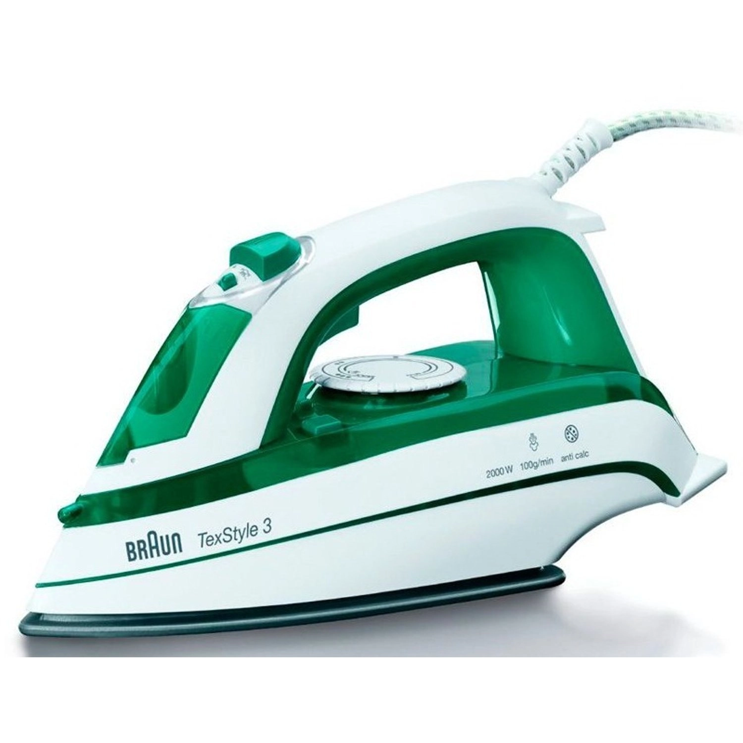 Dry & Steam Iron - 0.3 Liter 2000 Watt Ceramic