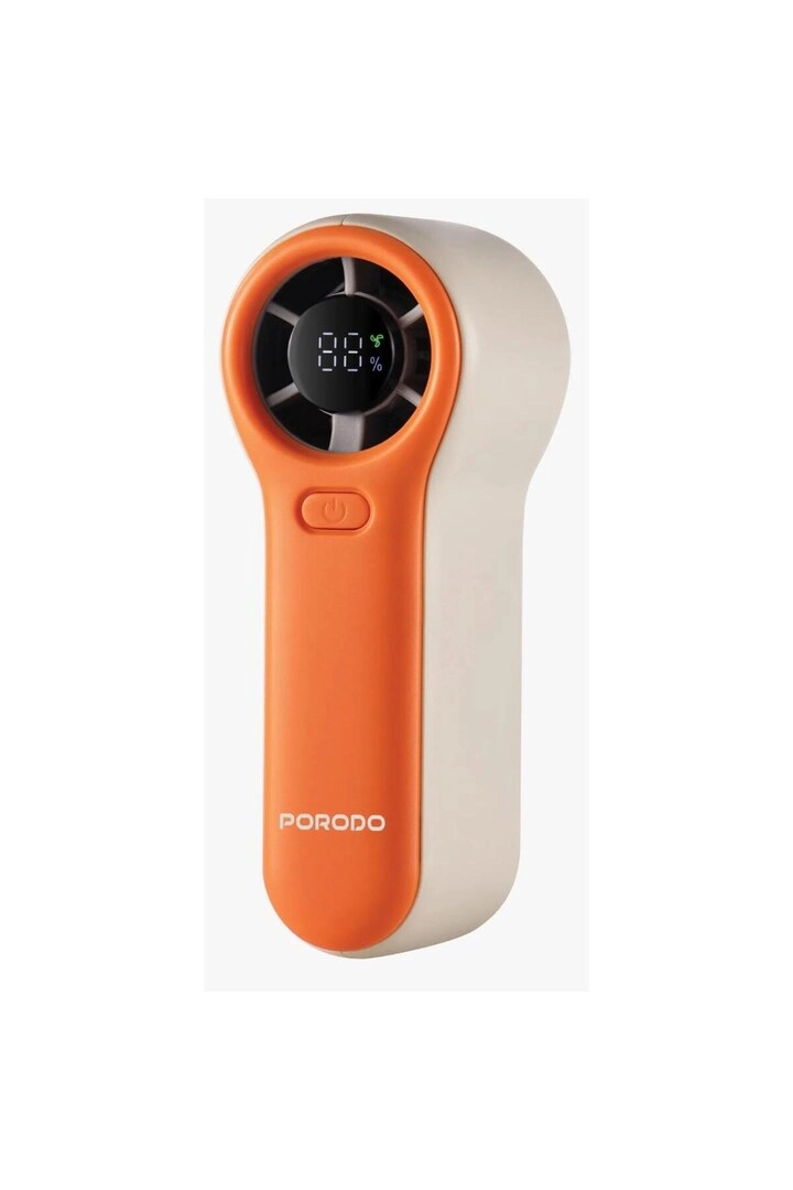 Porodo Lifestyle Handheld Turbo Fan With Display - 2000mAh 5 Speed