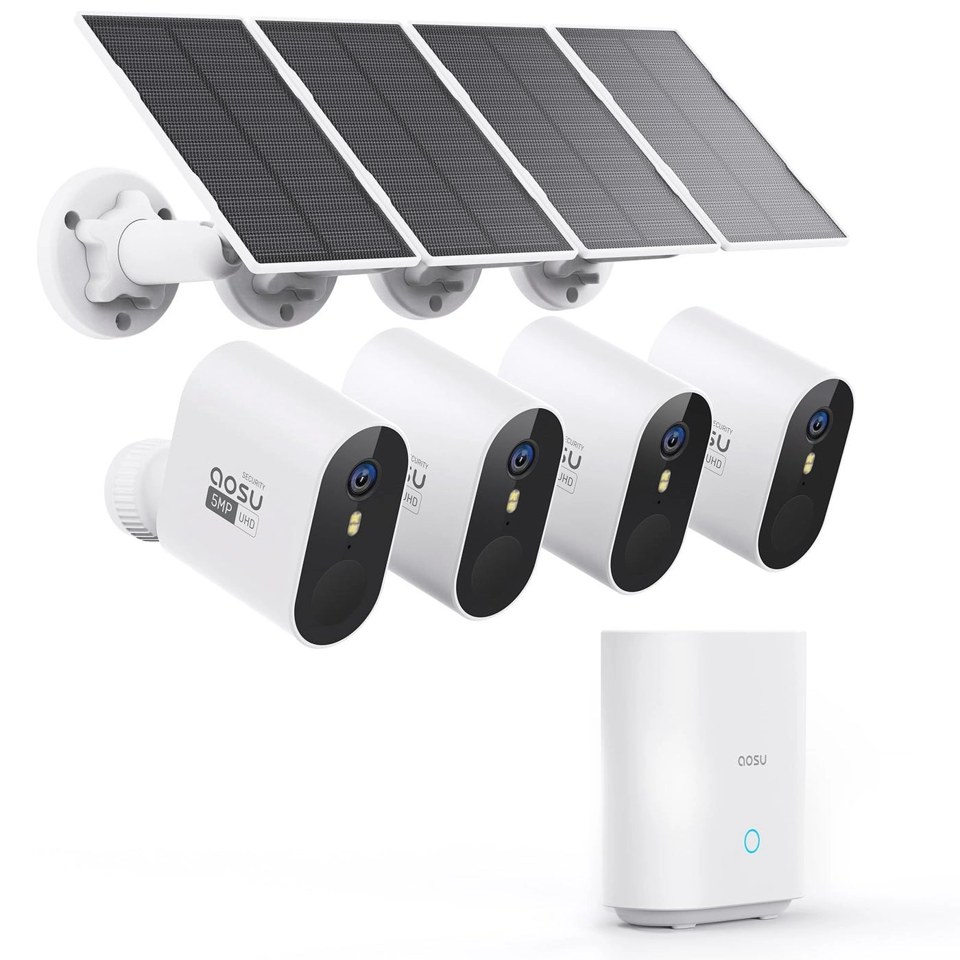 Solar Security Camera System - 4-Cam 5MP