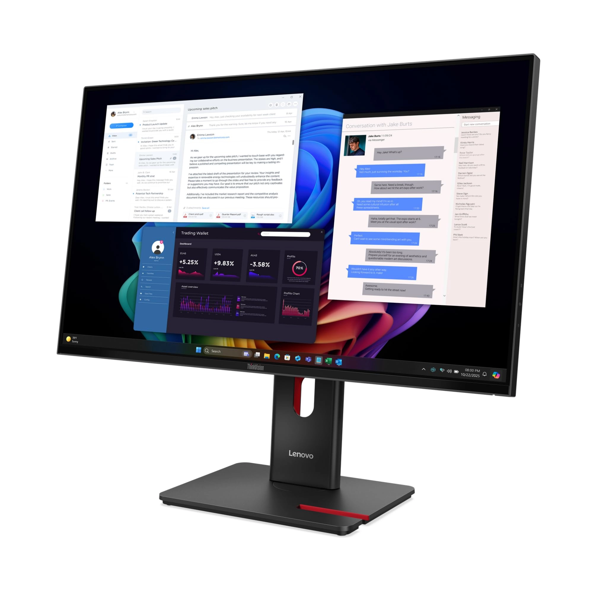 Lenovo ThinkVision T27UD-40 - 64AFGAT2EU 27" 3840 x 2160
