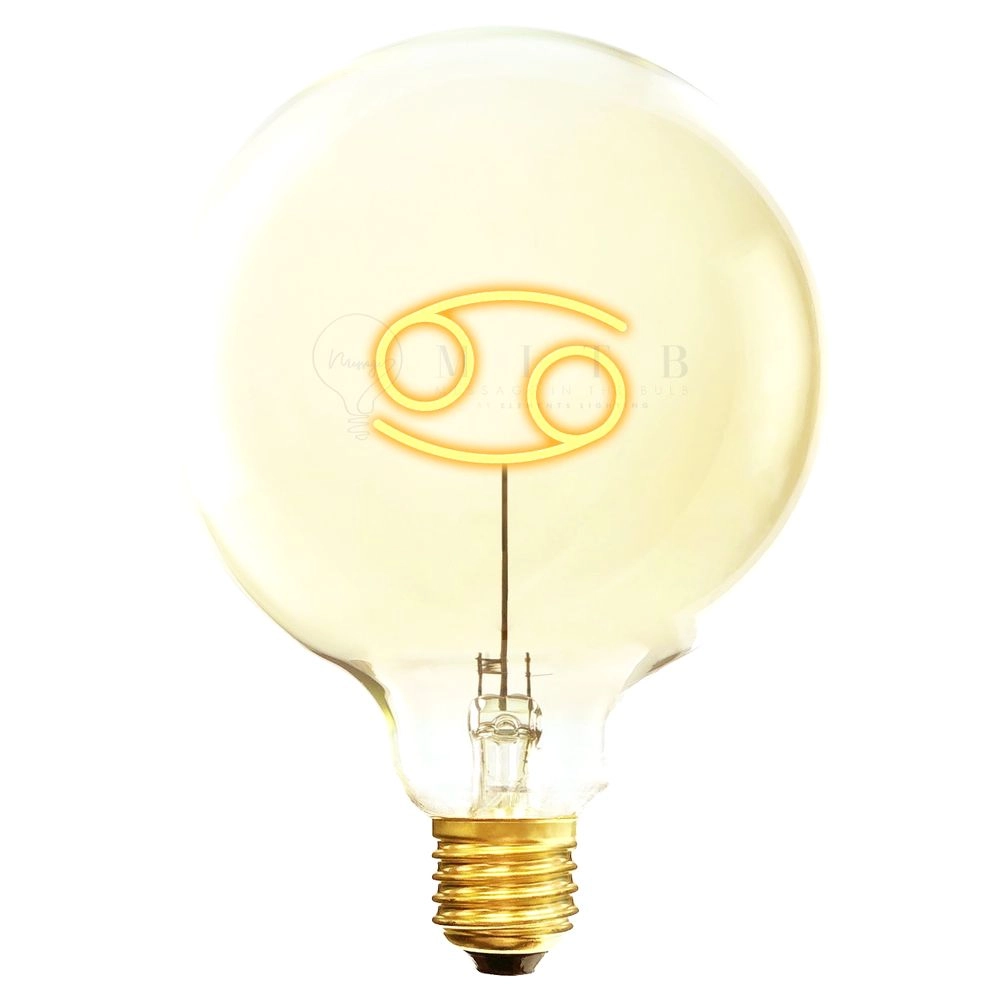 MESSAGE IN THE BULB Zodiac Signs - Cancer - Light Bulb