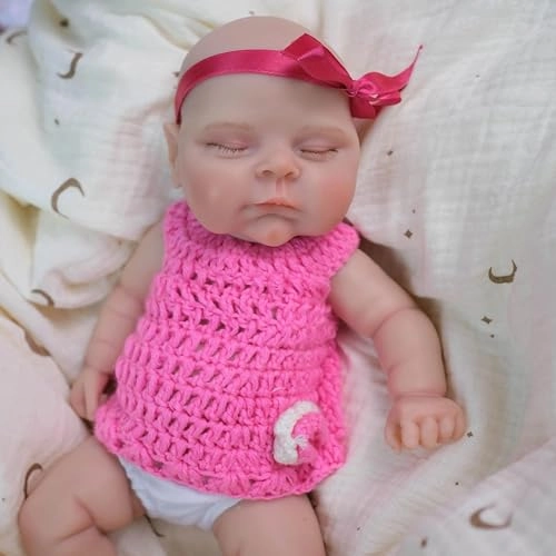 Loulou Awake Reborn Baby Doll - 12 inch Full body silicone Ages 3+