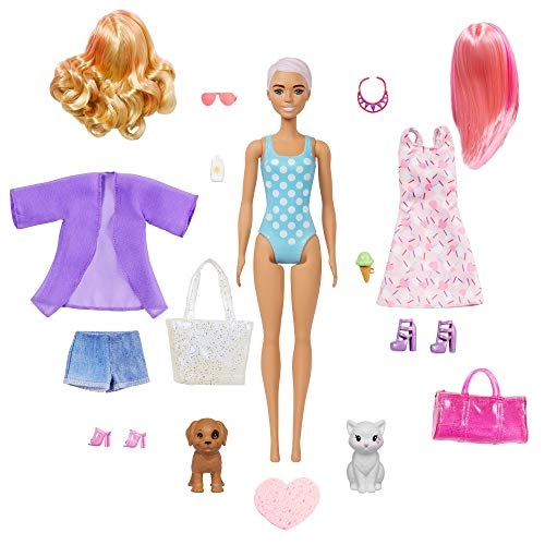 Barbie Color Reveal Doll Set - 25 Surprises 2 Pets Ages 3+