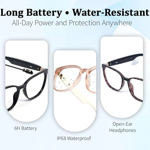 AI Language Translation Glasses - 150 languages Bluetooth 5.4 Color-Change Lens