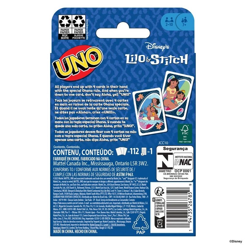 Uno: Lilo And Stitch - Card Game