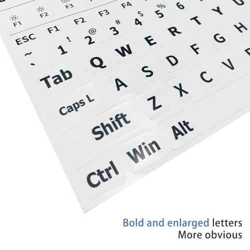 English keyboard stickers - US Layout