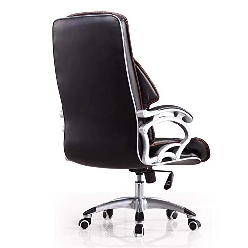 Desk Chair - PU Leather Brown High Back