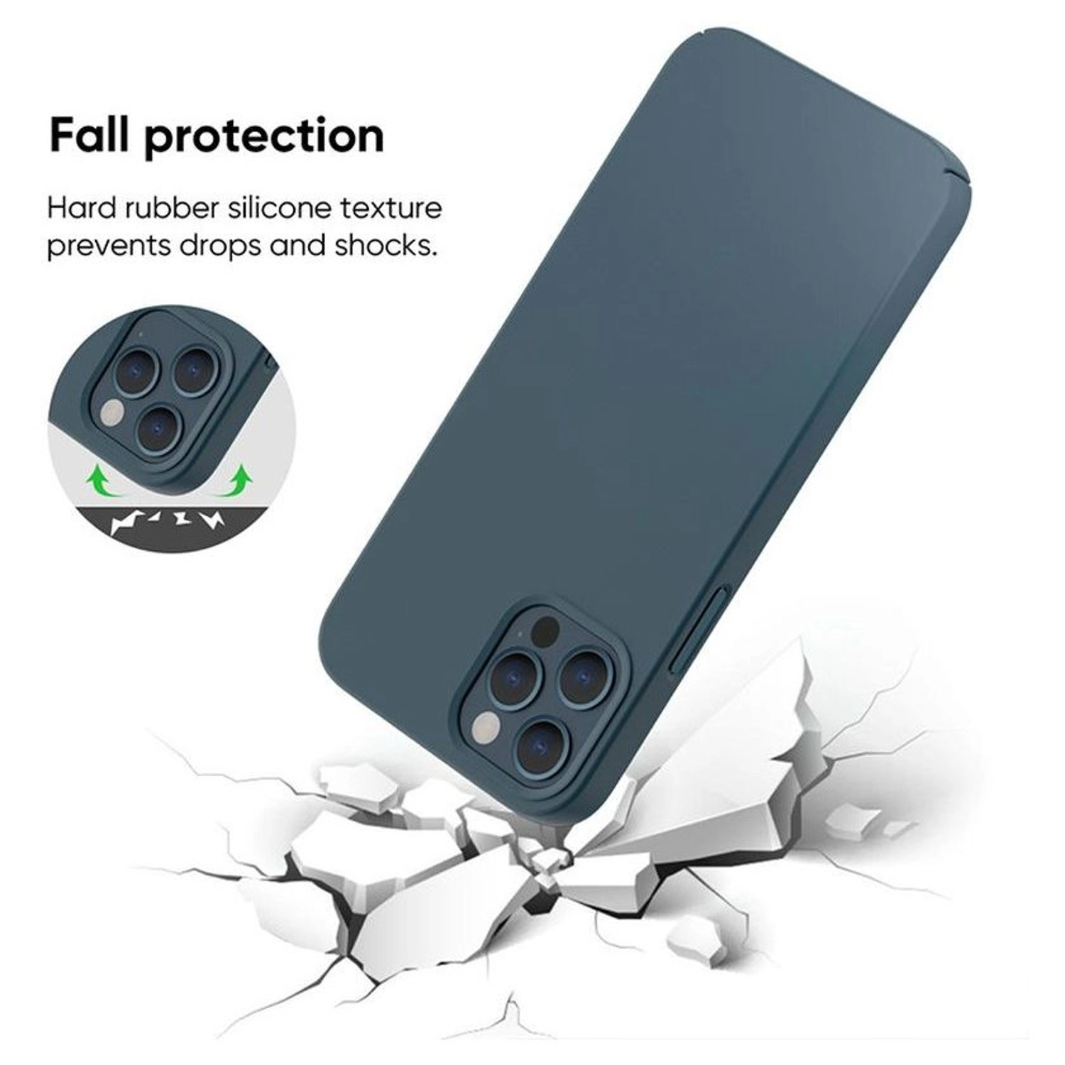 Efficiente-Series Silicone Case for iPhone 12 / iPhone 12 Pro