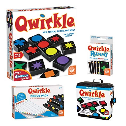 Qwirkle + Qwirkle Travel + Qwirkle Rummy + Qwirkle Bonus Pack