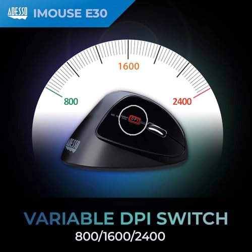 iMouse E30 Vertical Ergonomic Mouse - Wireless