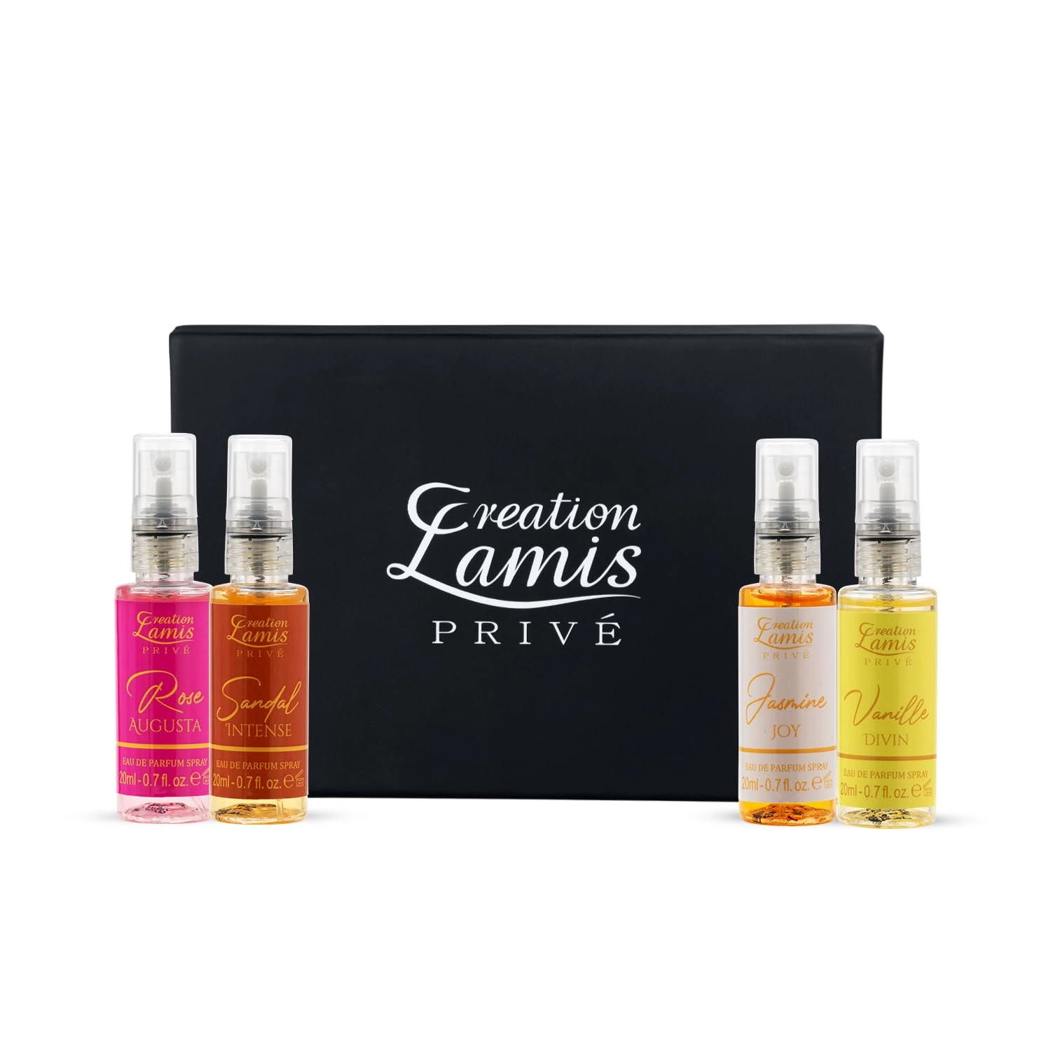 JAYWIR TRADING Jasmine Joy + Rose Augusta + Vanilla Divin + Sandal Intense - Eau de Parfum 4X20ML