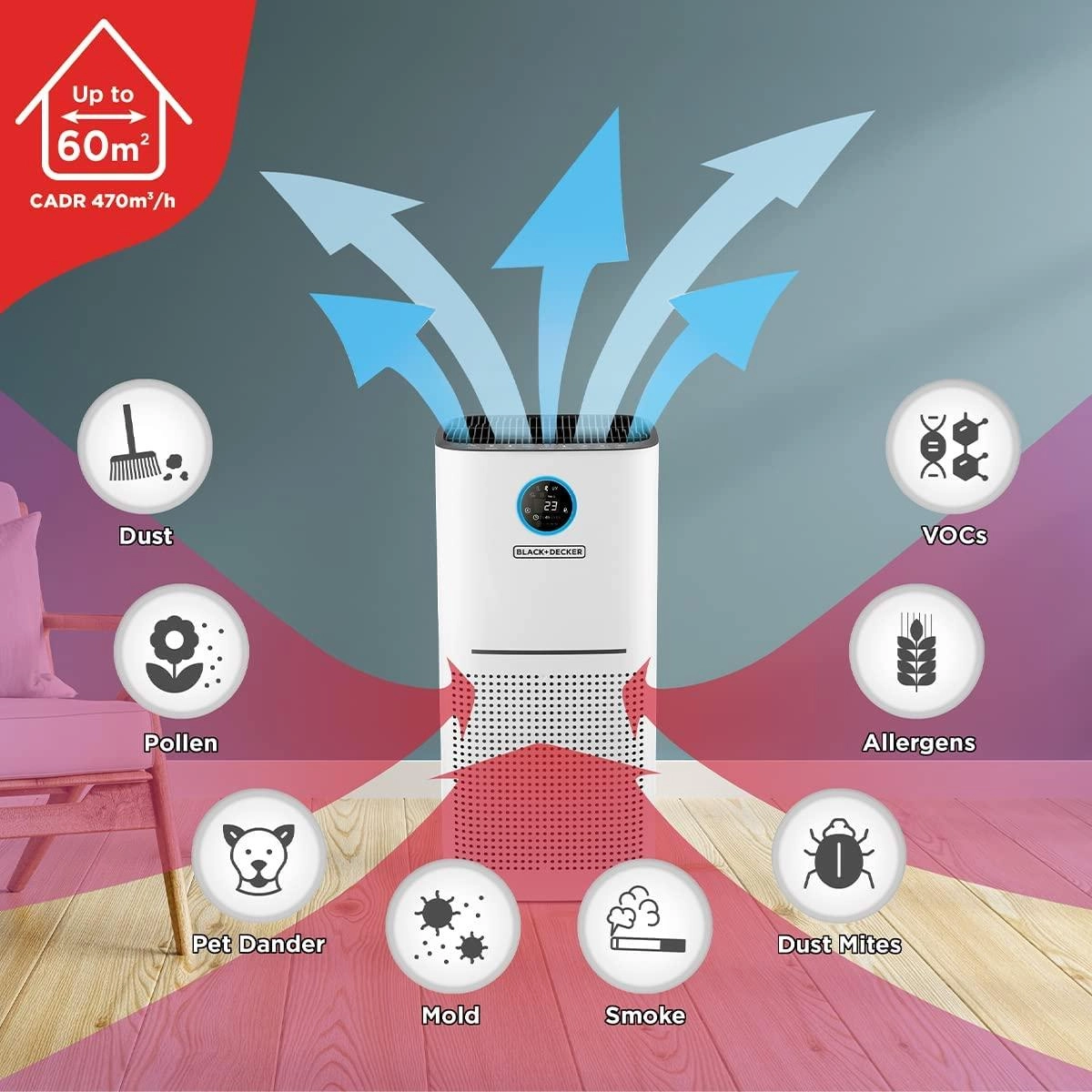 AP3560-B5 - 470 cubic metre per hour up to 60m2