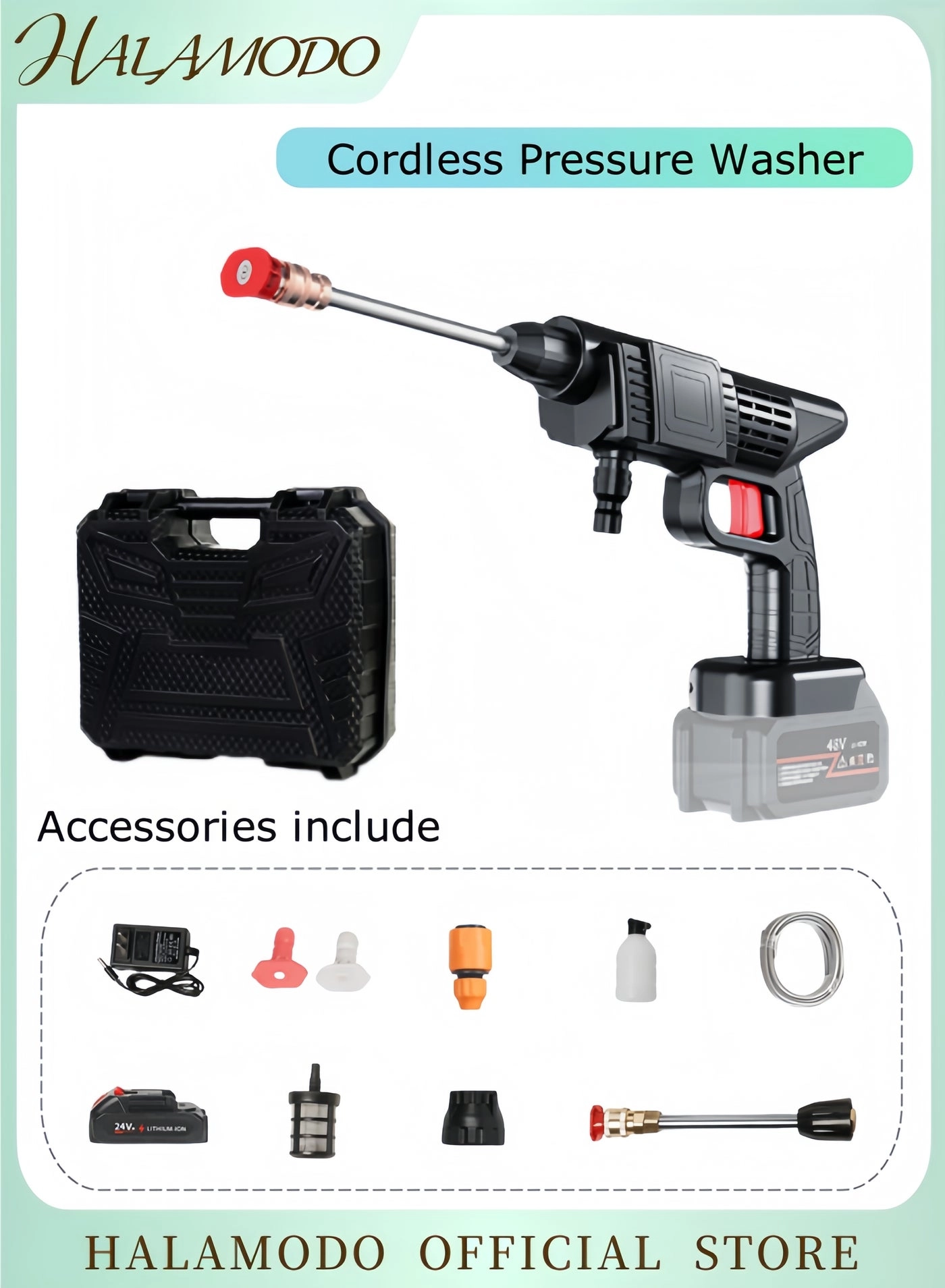 halamodo Cordless Pressure Washer