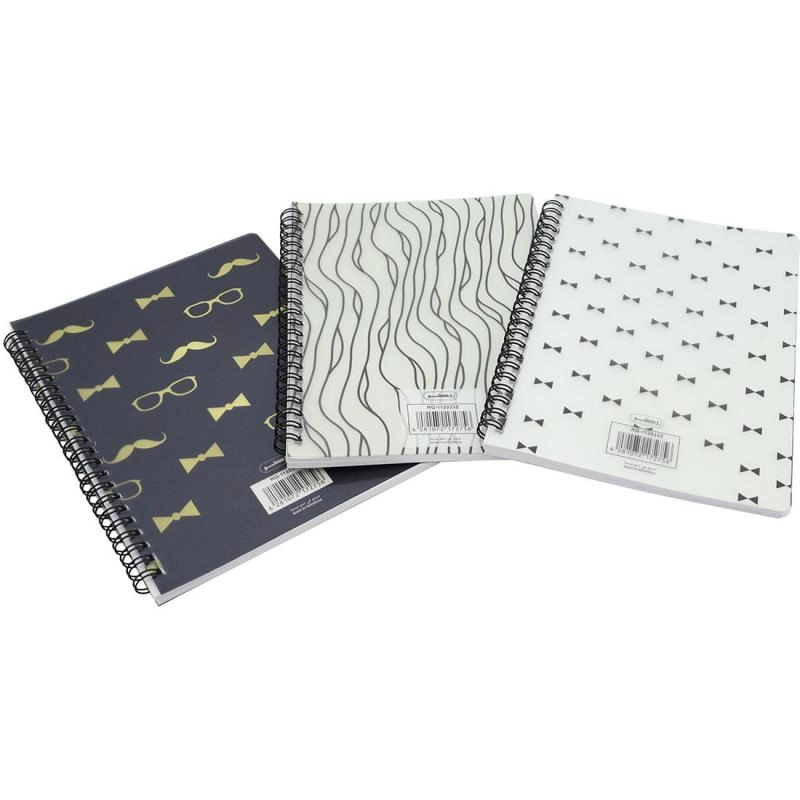 Notebook 19 X 26 cm Spiral - Grid 100 Sheets