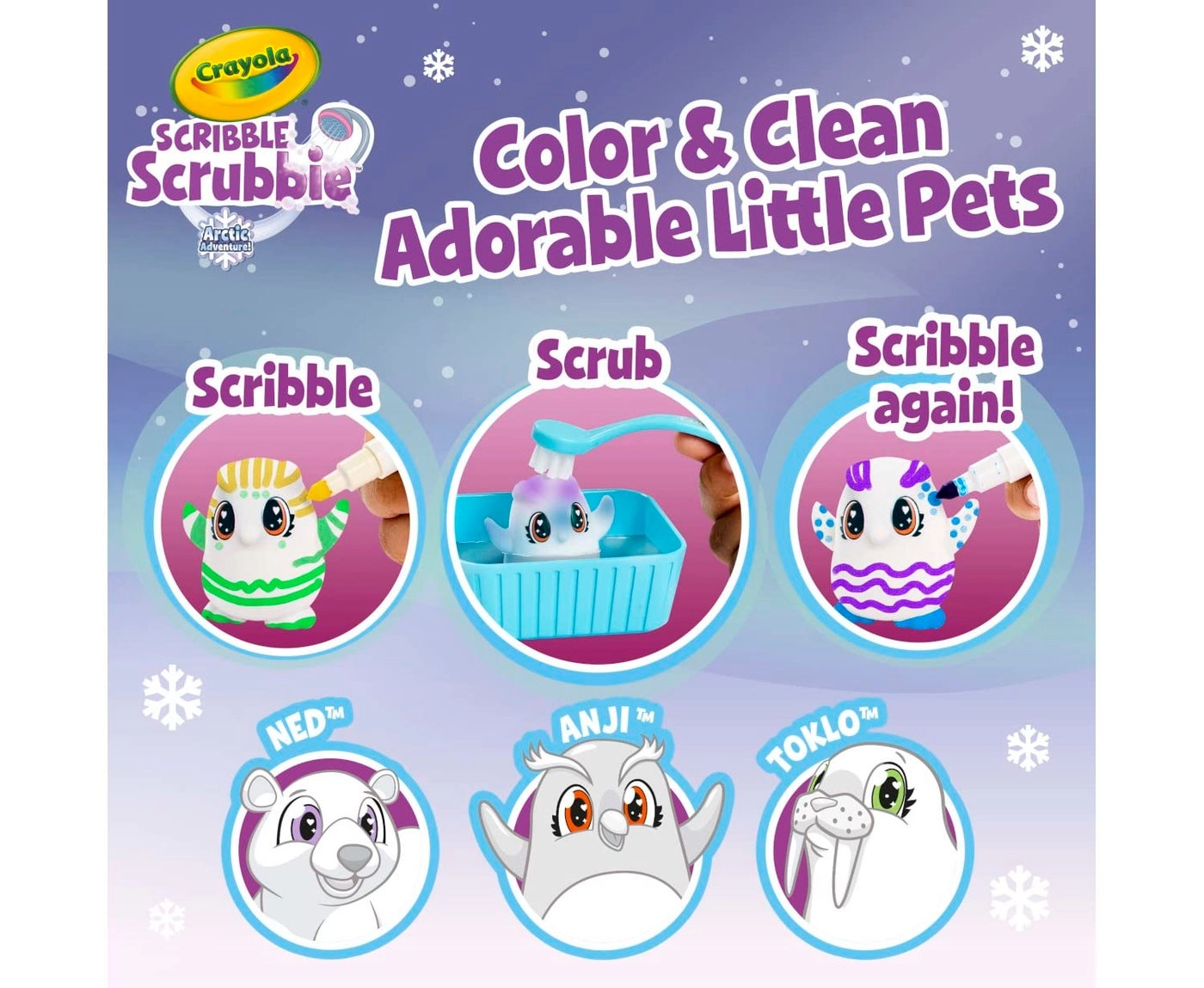 Scribble Scrubbie Pets Arctic Snow Explorer - 3+ years