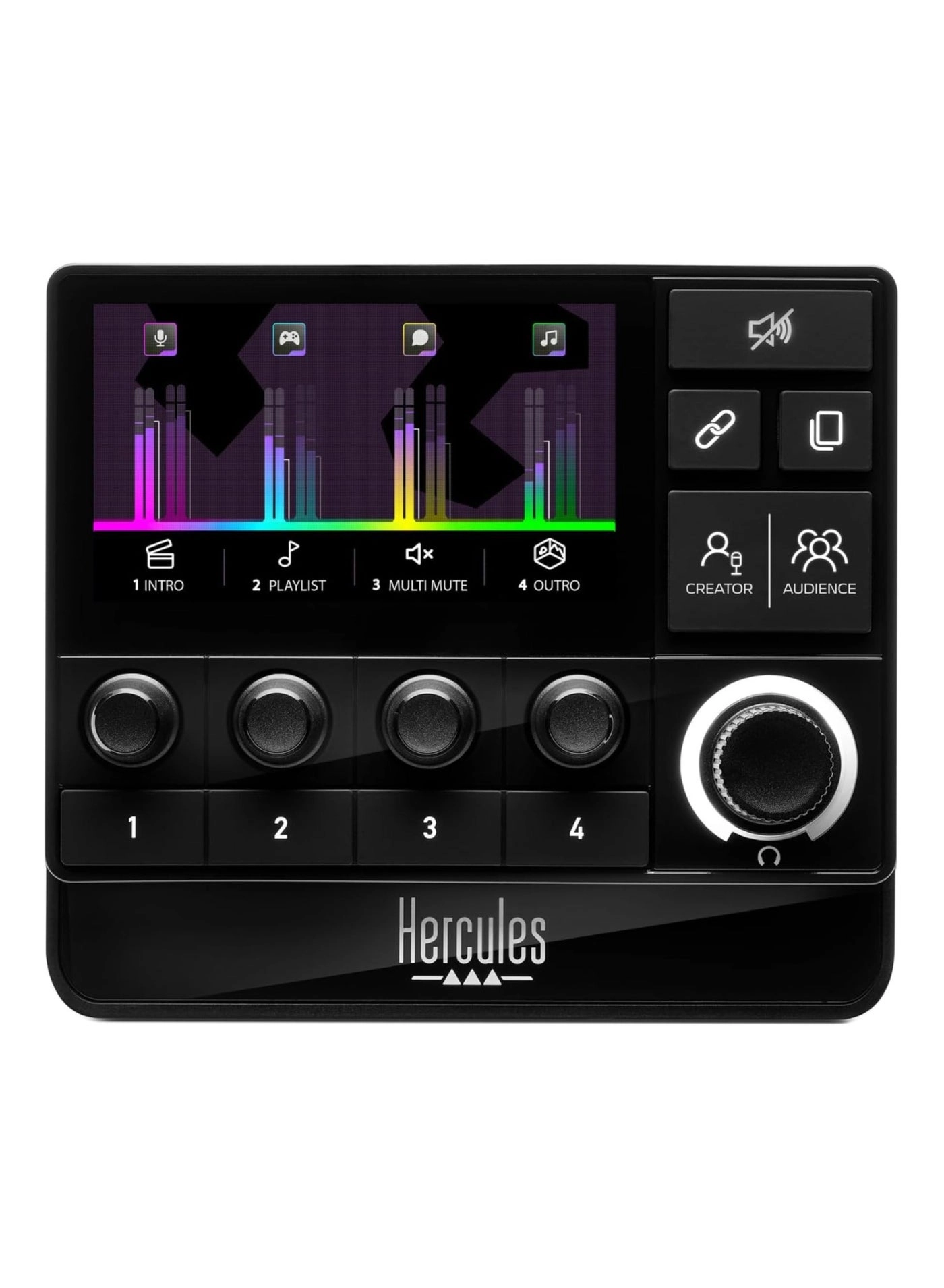 Hercules Stream 200 XLR - LCD Screen High Resolution Encoders