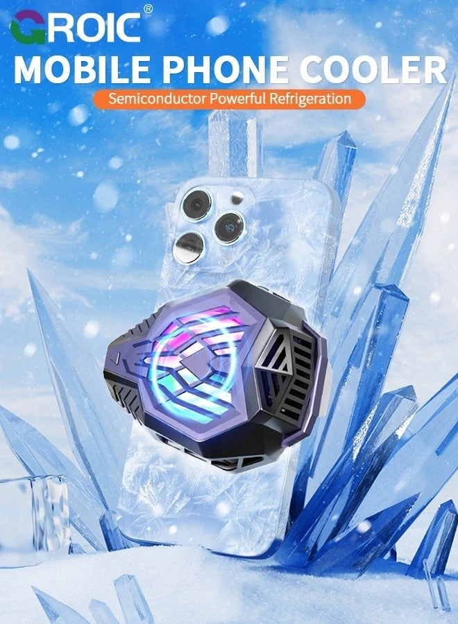 Phone Cooler - 3 Cooling Modes RGB Lights