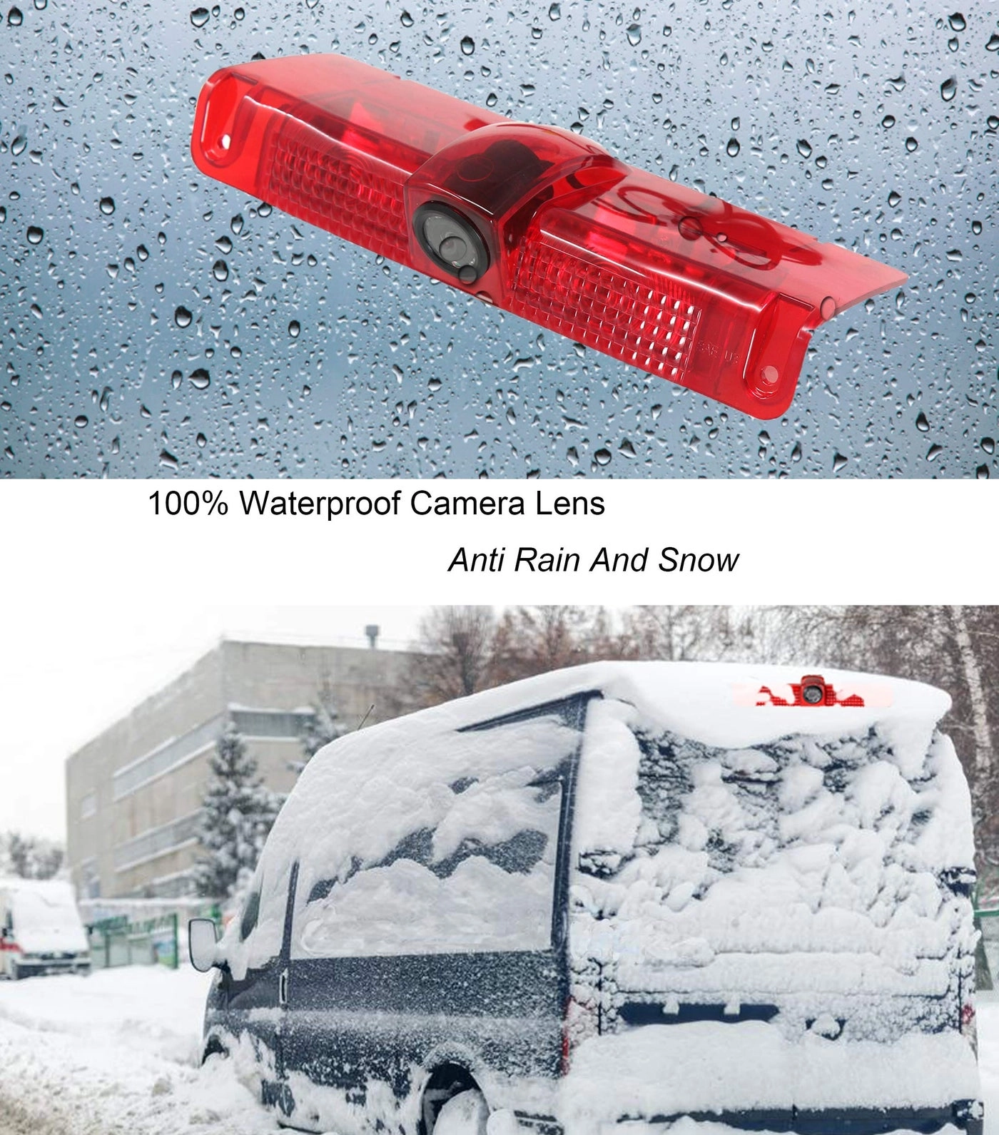 3rd Brake Light Backup Camera - 8 infra-red lights RCA 628(H)*582(V)Pixel